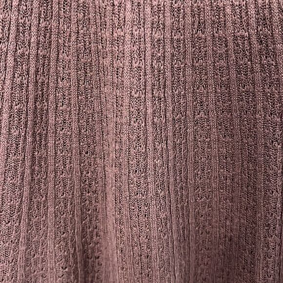 Lucky Brand Womans Pint Tuck Bib Pullover Blouse size Small Mauve colored - Picture 4 of 13